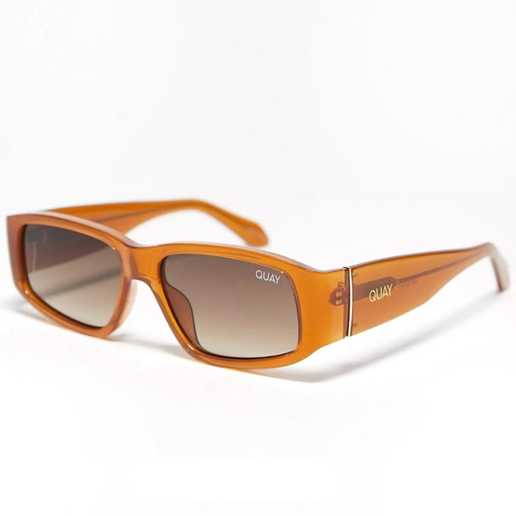 QUAY No Envy Sunglasses Milky Carmel Frame Brown Gradient Lenses NWT - Picture 13 of 13